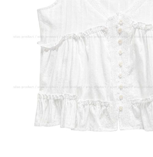 Shuyi Lace Puff Blouse