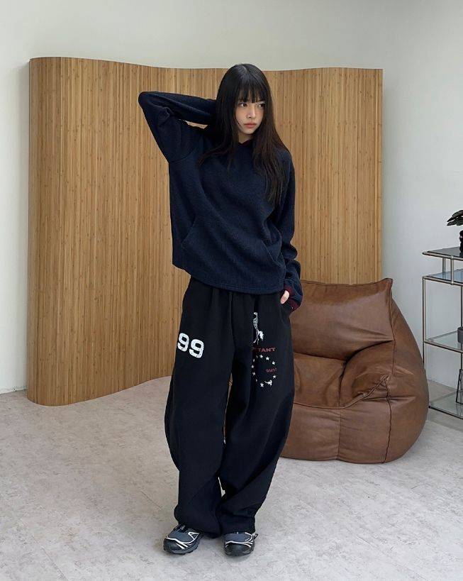 Ethan Horse Graphic Wide Pants