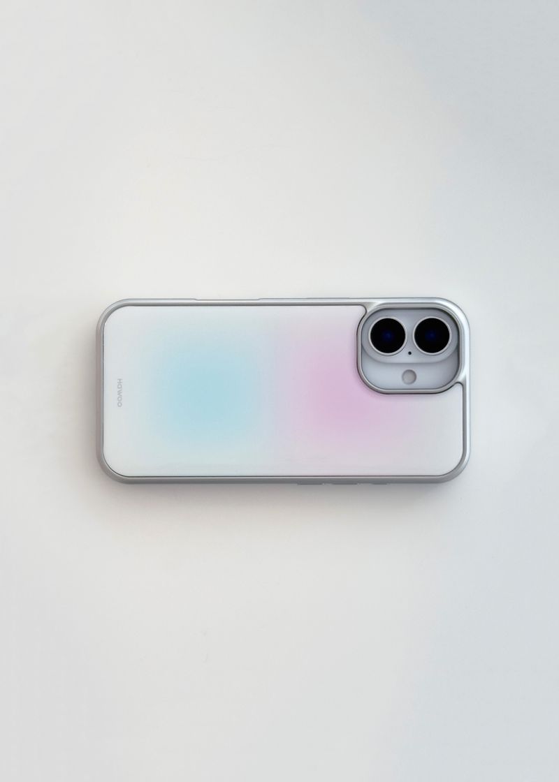 sorbet silver epoxy bumper case (berry soda)