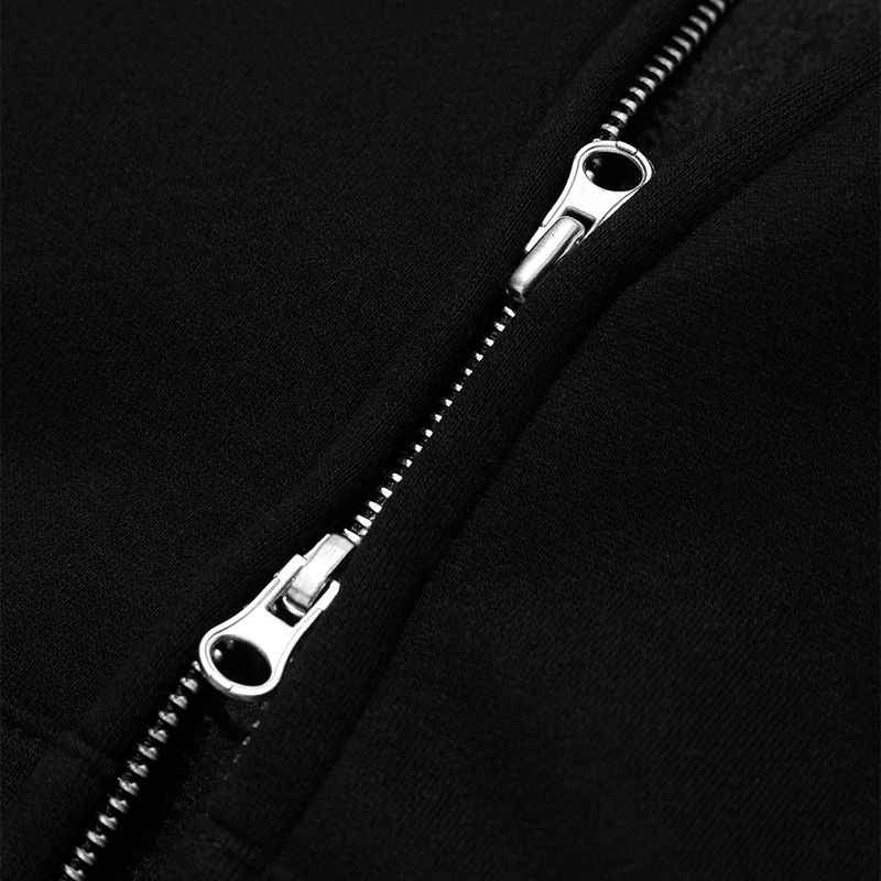 APPLIQUE ZIP UP HOODIE