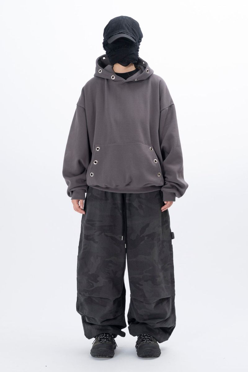 Maaad Eyelet Fleece Hoodie