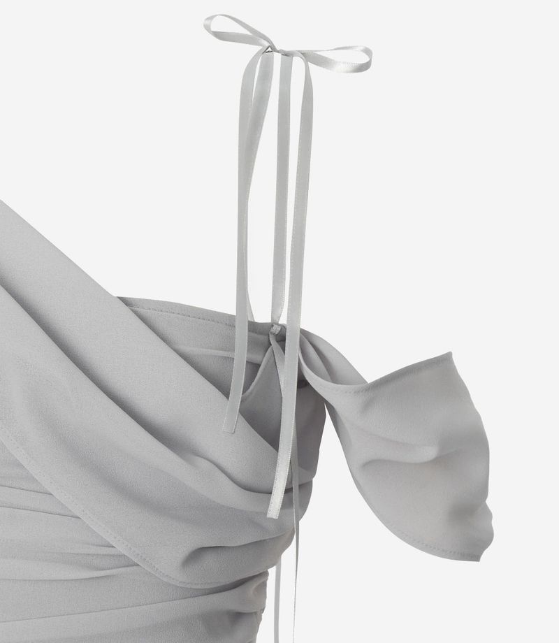 Glow Chiffon Shirred Sleeveless Blouse
