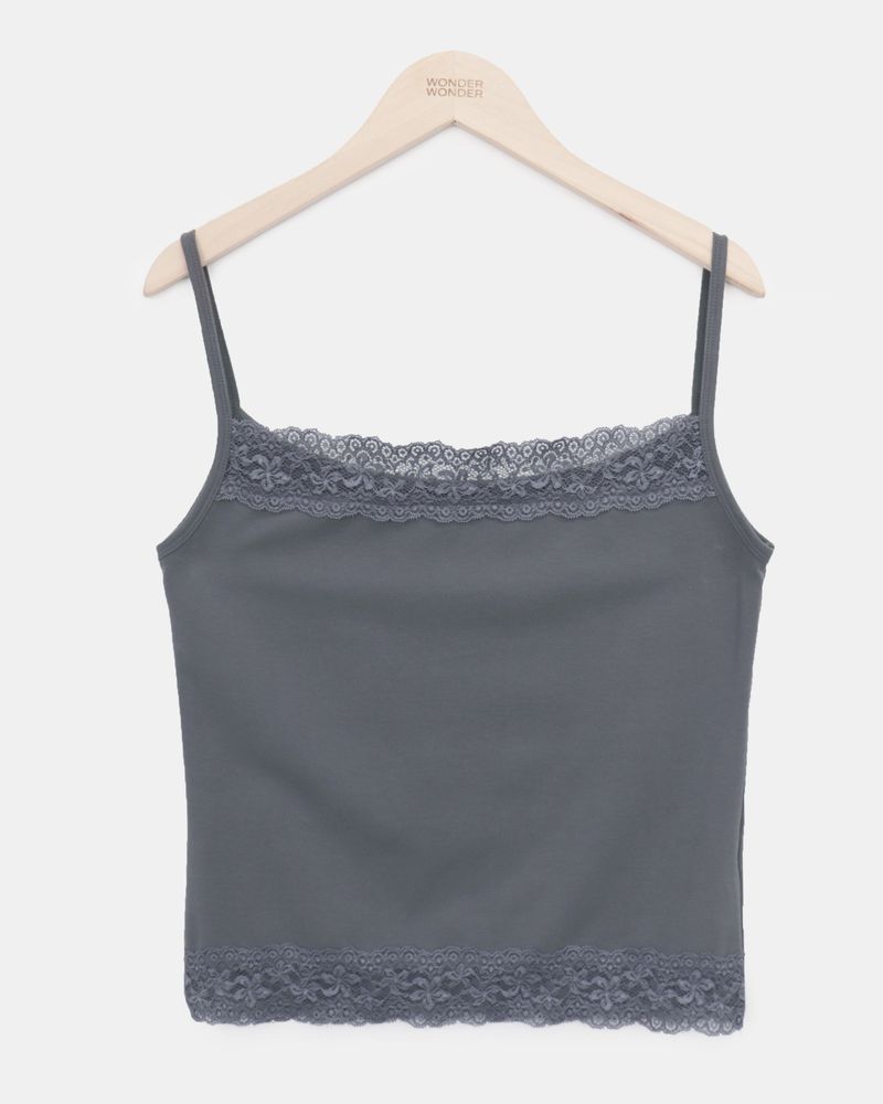 Tolz Lace Strap Sleeveless Top