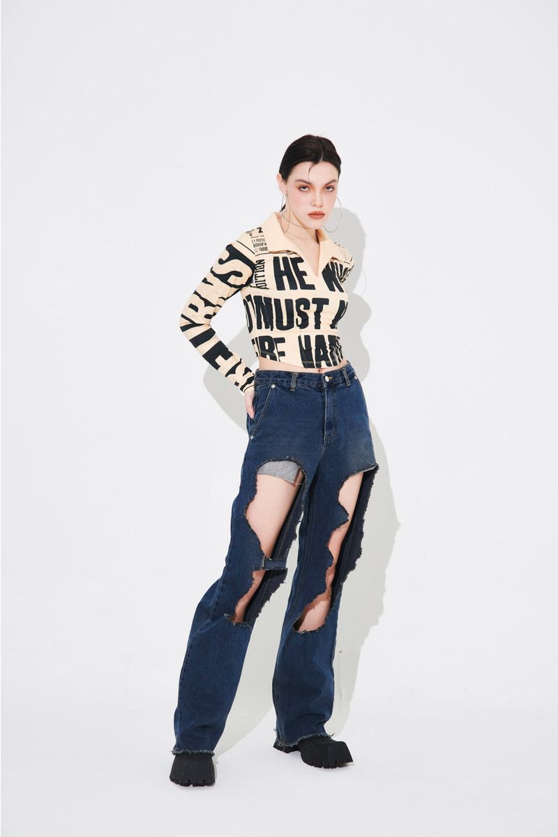 NEWS COLLAR T-SHIRT