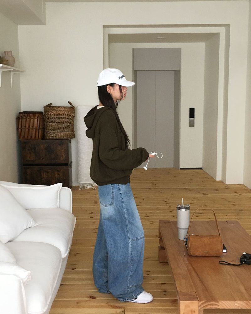 [ORIGINAL] Woolen Balloon Denim Wide Pants