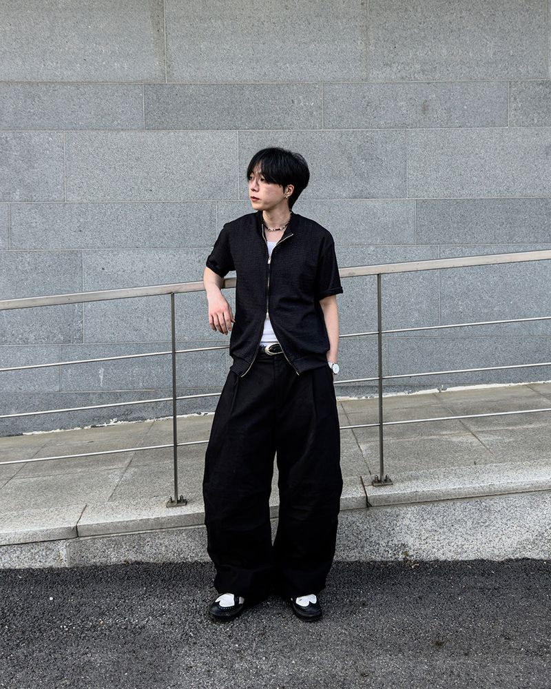 Aven Linen Two-Tuck Wide Pants