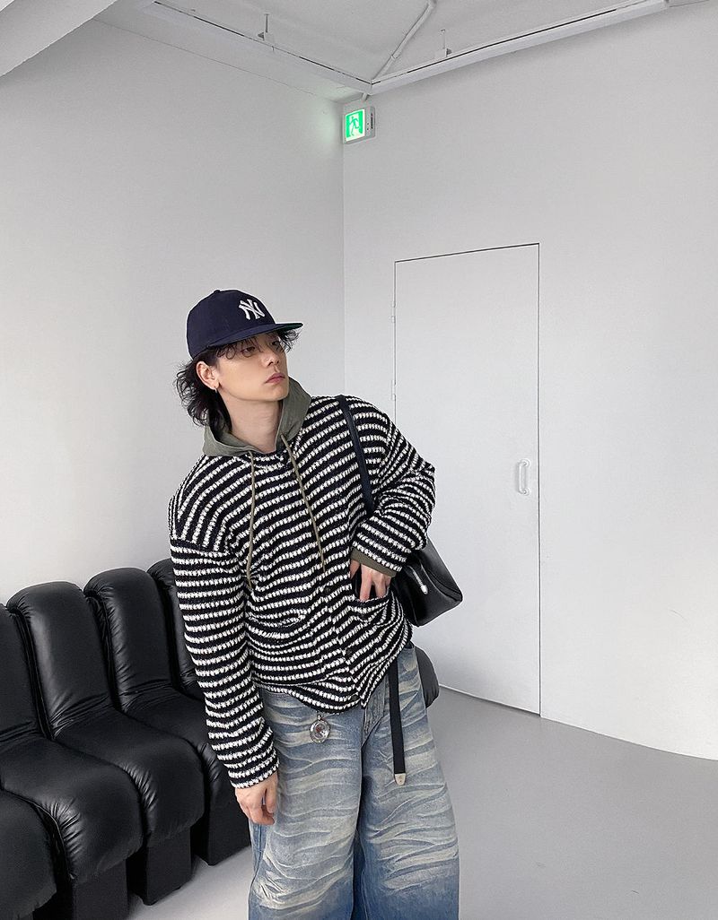 No.1085 stripe crop CD (3color)
