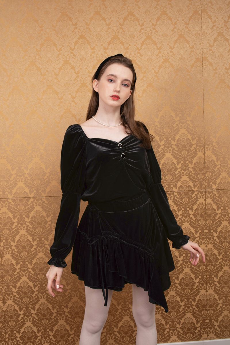 velvet sha blouse