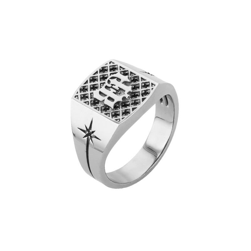 [SILVER925] BP Zenith grid squa Ring