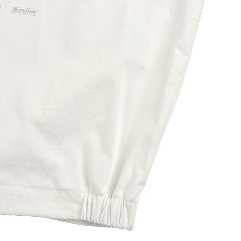 [UNISEX] C.O.M.E Mechanic Short Sleeve Work Jacket (White)