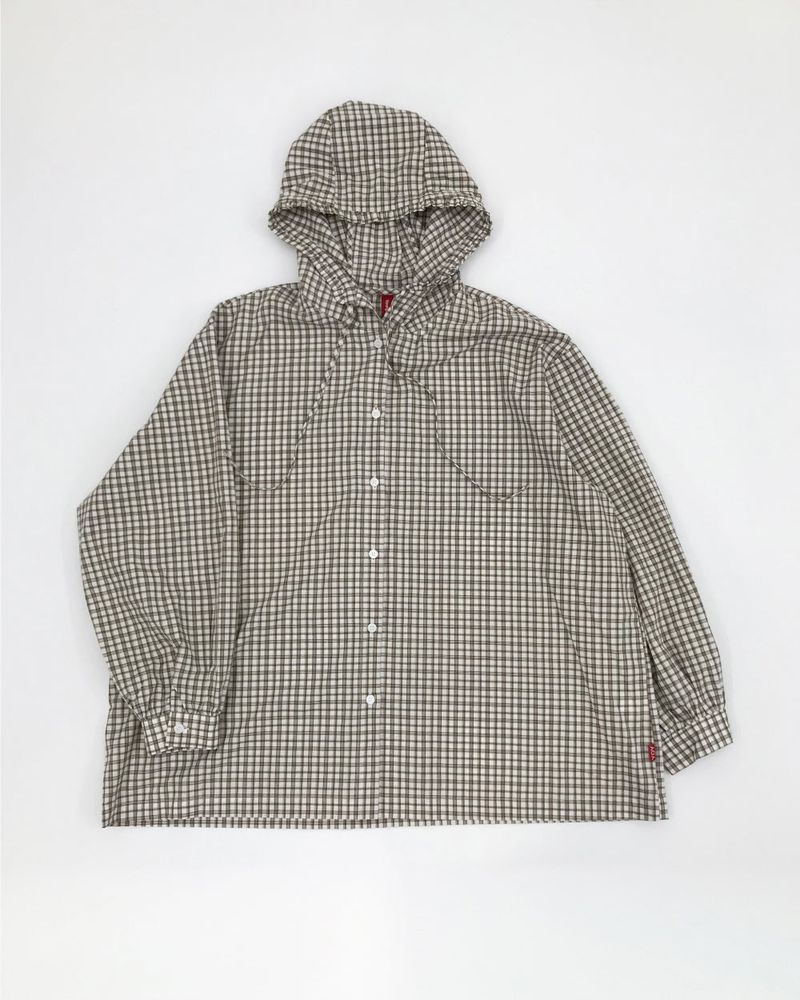 DUGGY(ダギー)の「YWD CHECK HOODED SHIRT (2color)(Tops)」