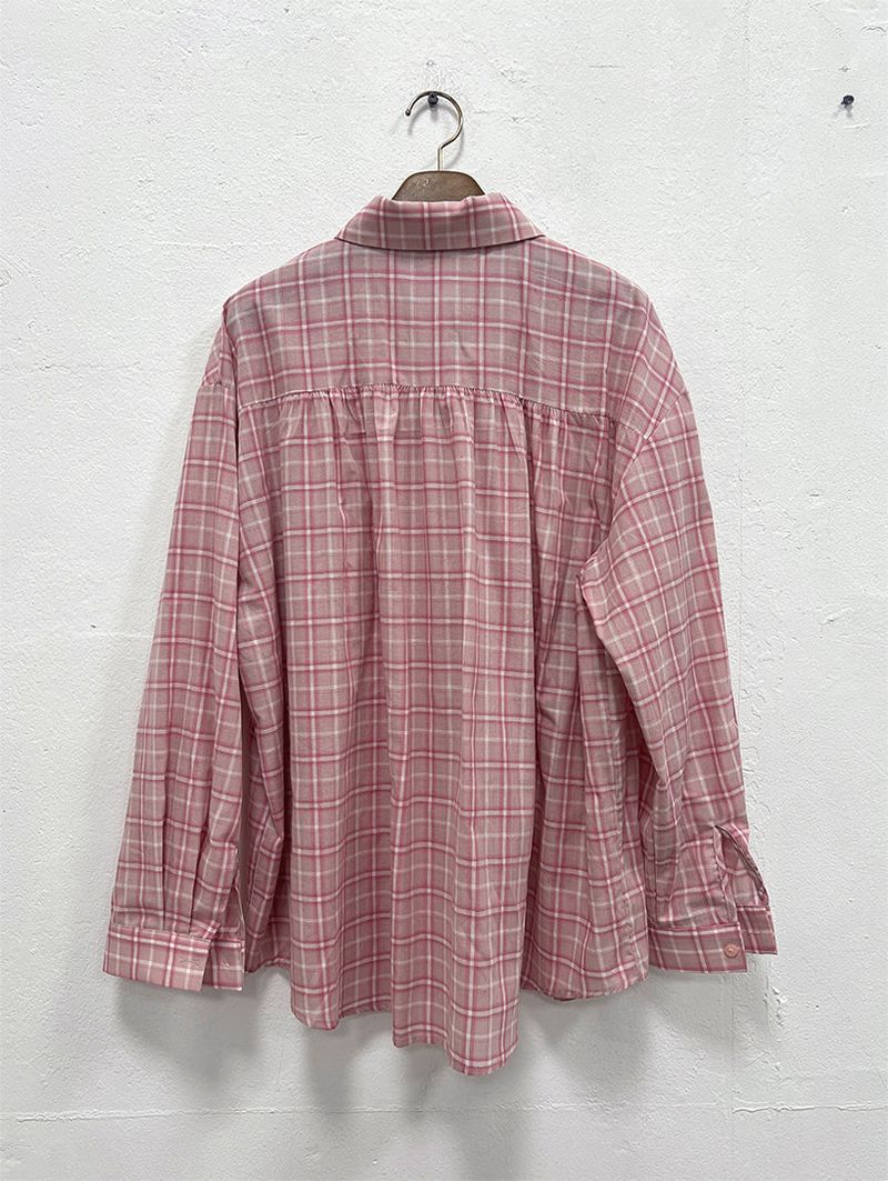 SHIRRING CHECK SHIRT (2C)