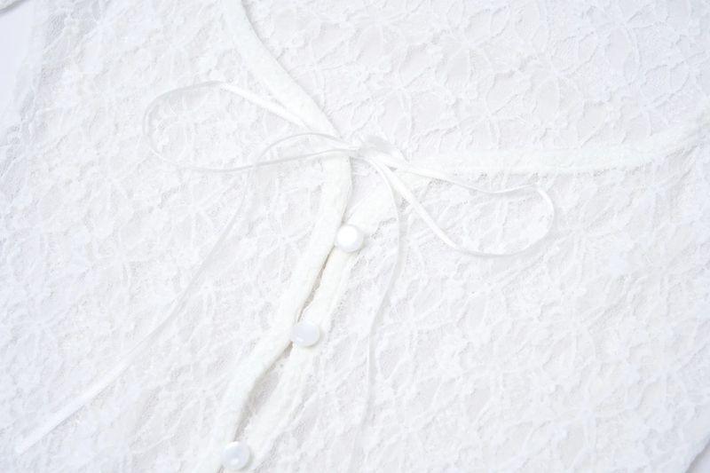 【即日発送】Romantic lace cardigan - white     