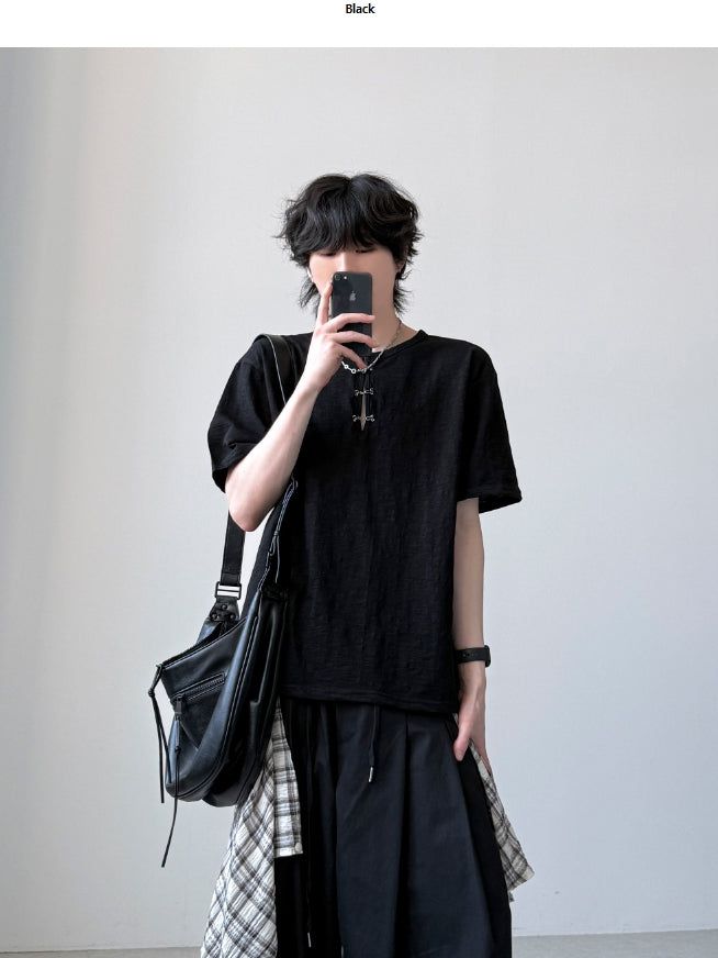 YOURNUS（ユアナス）の「Bade Hook Half Sleeve（Tops）」