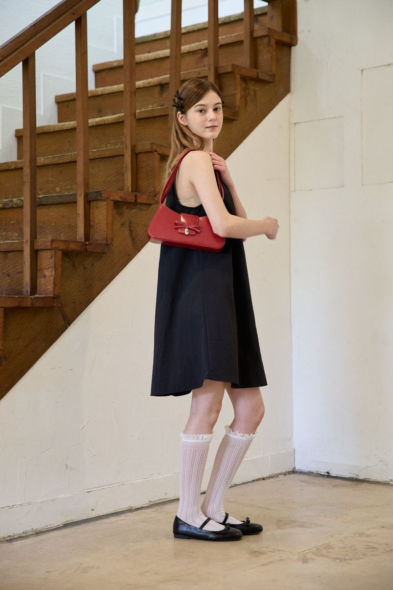 ORNAMENT RIBBON TOTE BAG (4 COLORS)