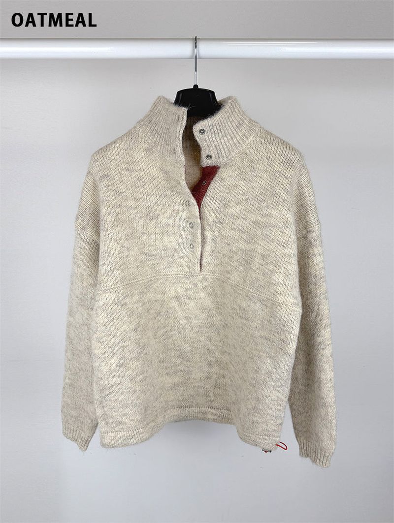 HENLEY ANORAK SWEATER (5C)