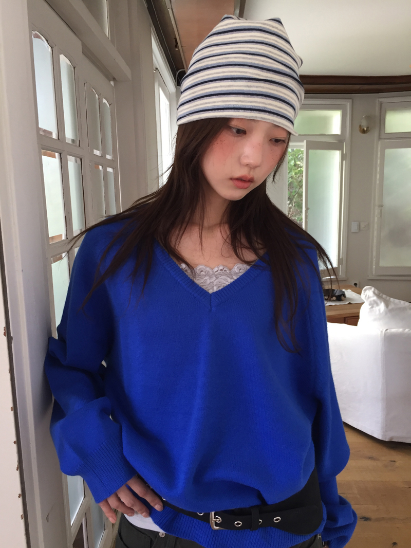Encore Wool V-neck Knit (5color)