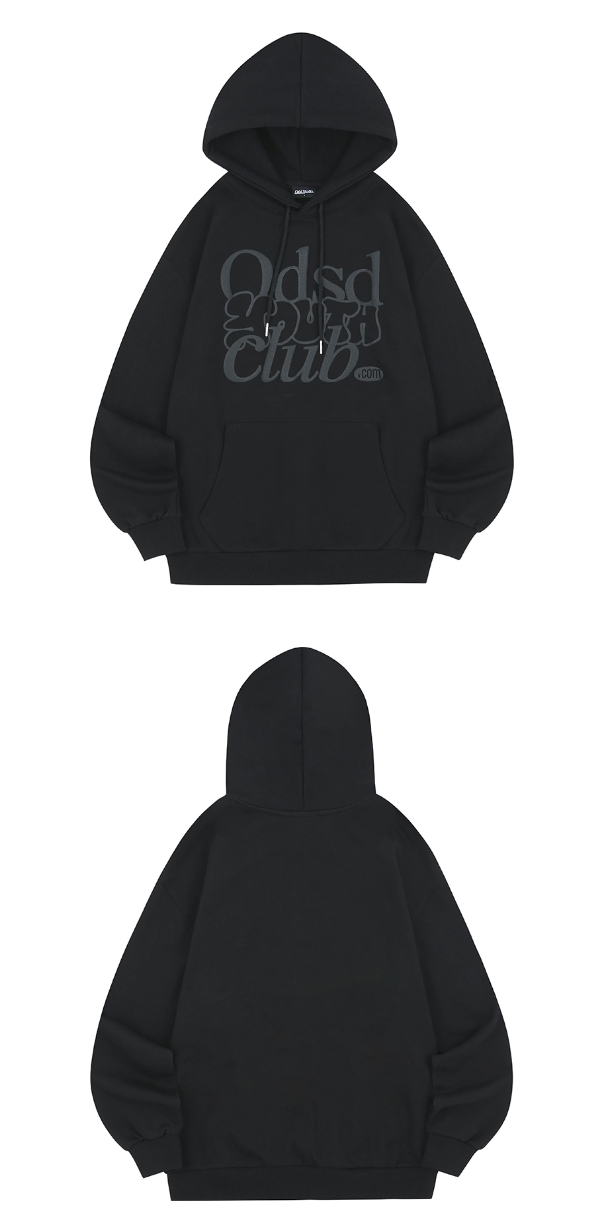ODSD Embossing Logo Oversized Fit Hoodie