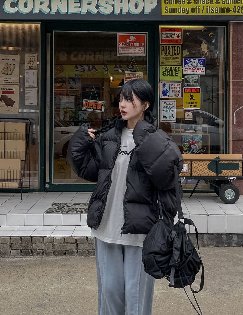 (UNISEX) プランプオーバーバルーンダウンジャケット
