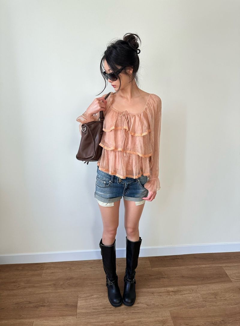 fairy ruffle blouse