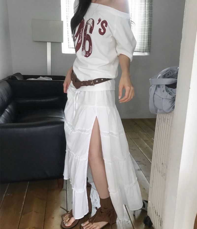 [ side slit ] closet long & maxi sk