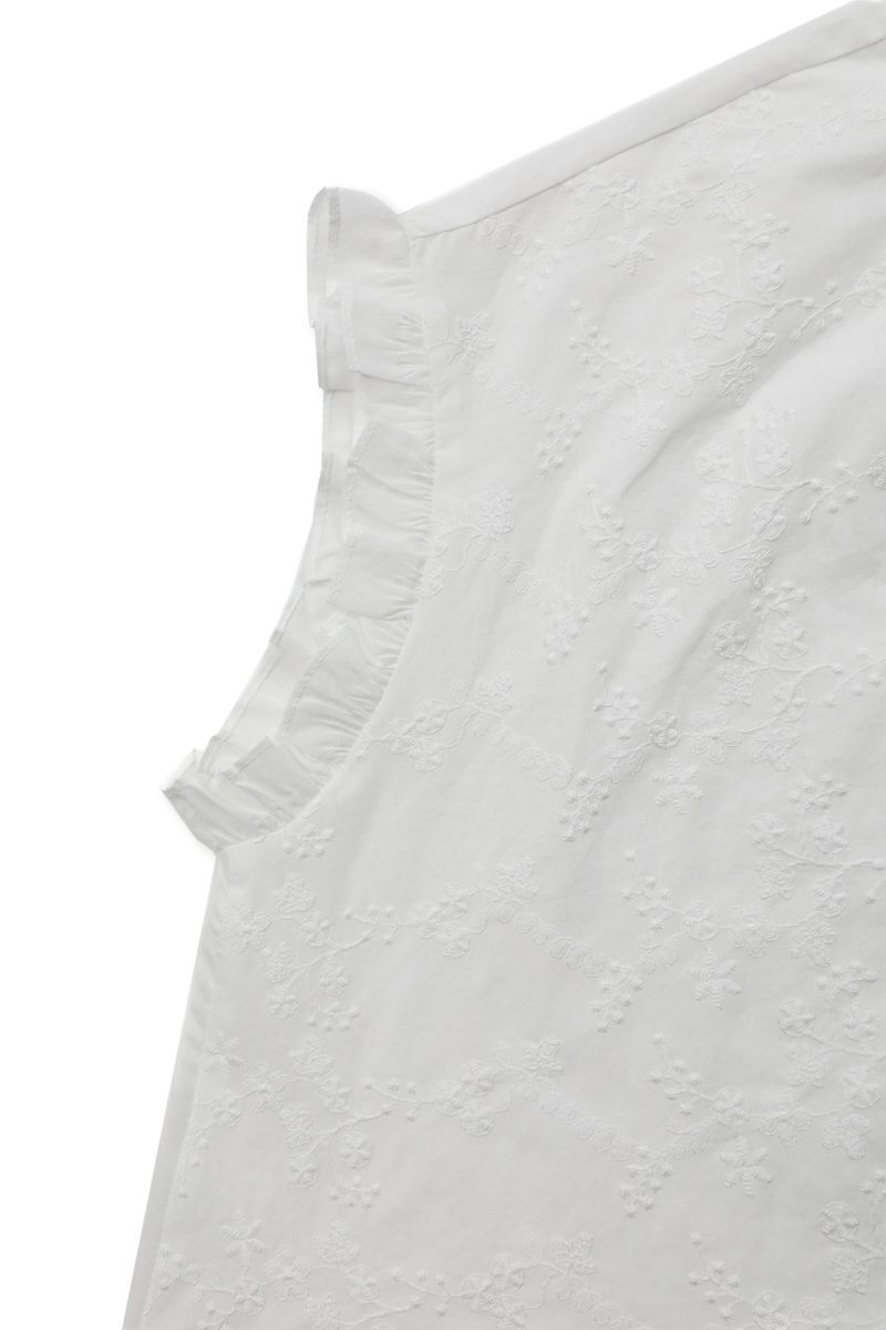 Flower Garden Stitch Blouse [Ivory]