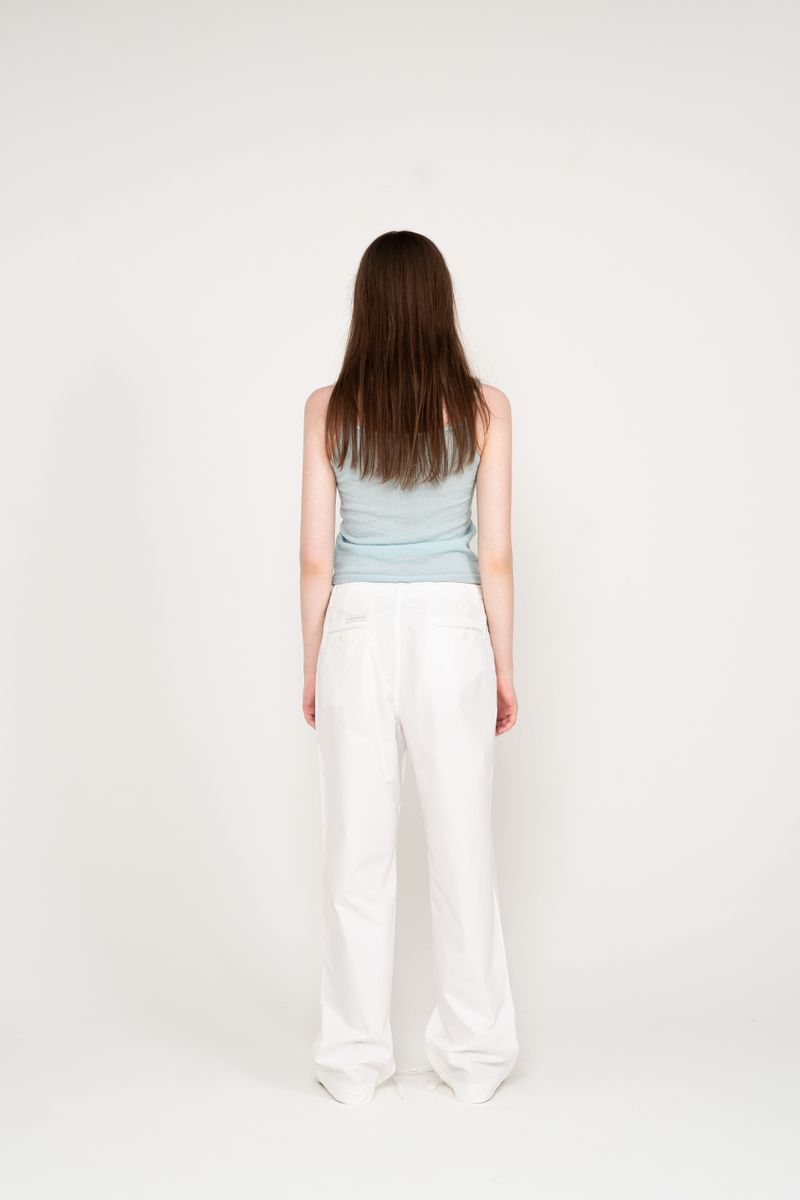 WIDE COTTON PANTS (WHITE)