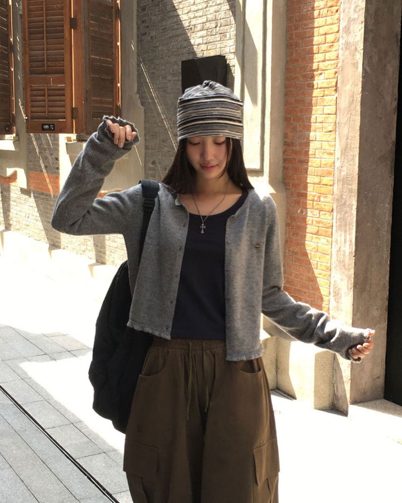 Candy Frill Knit Cardigan