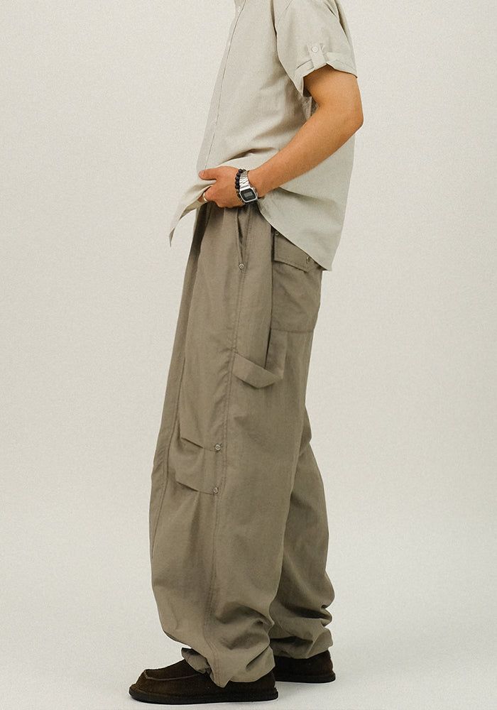 SEMIKAJI（セミカジ）の「SLO Rivet Nylon Banding Pants（Pants）」
