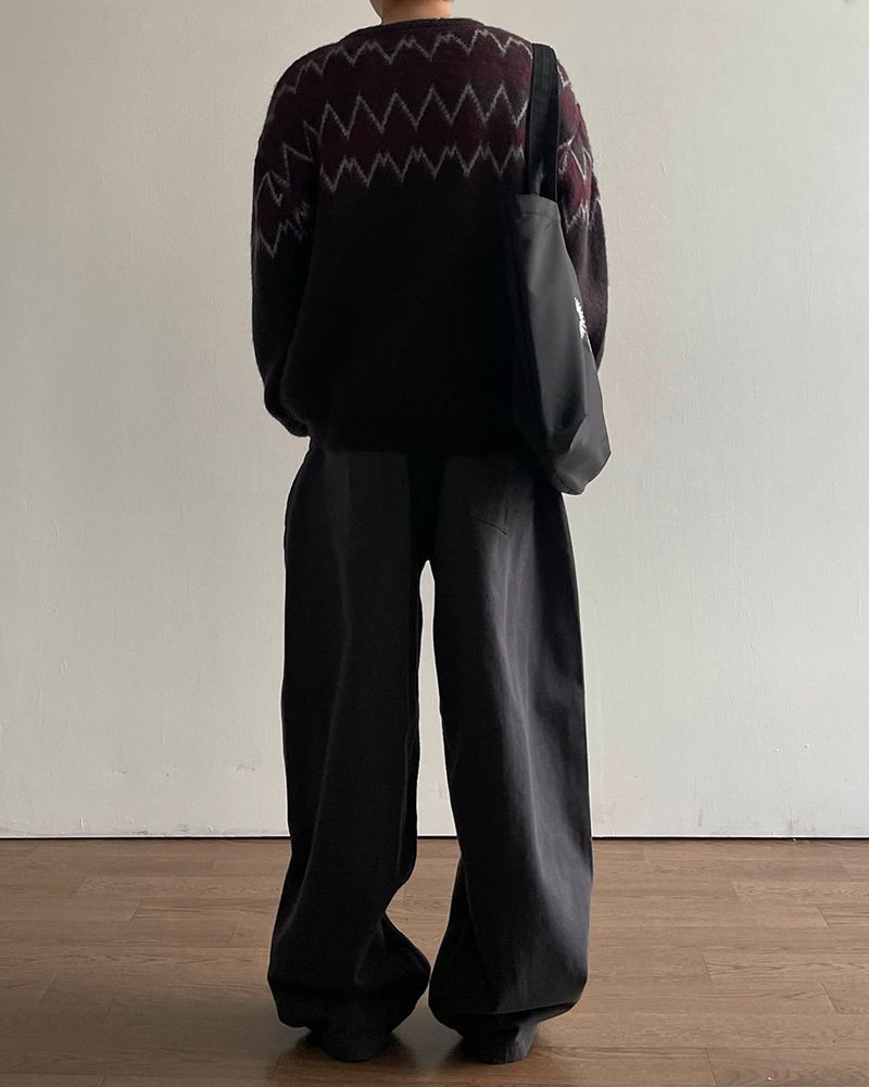ボリューム リベット コットン パンツ