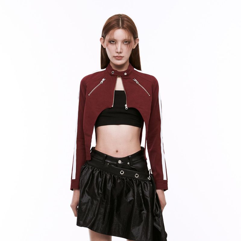 Zipped Crop Jacket