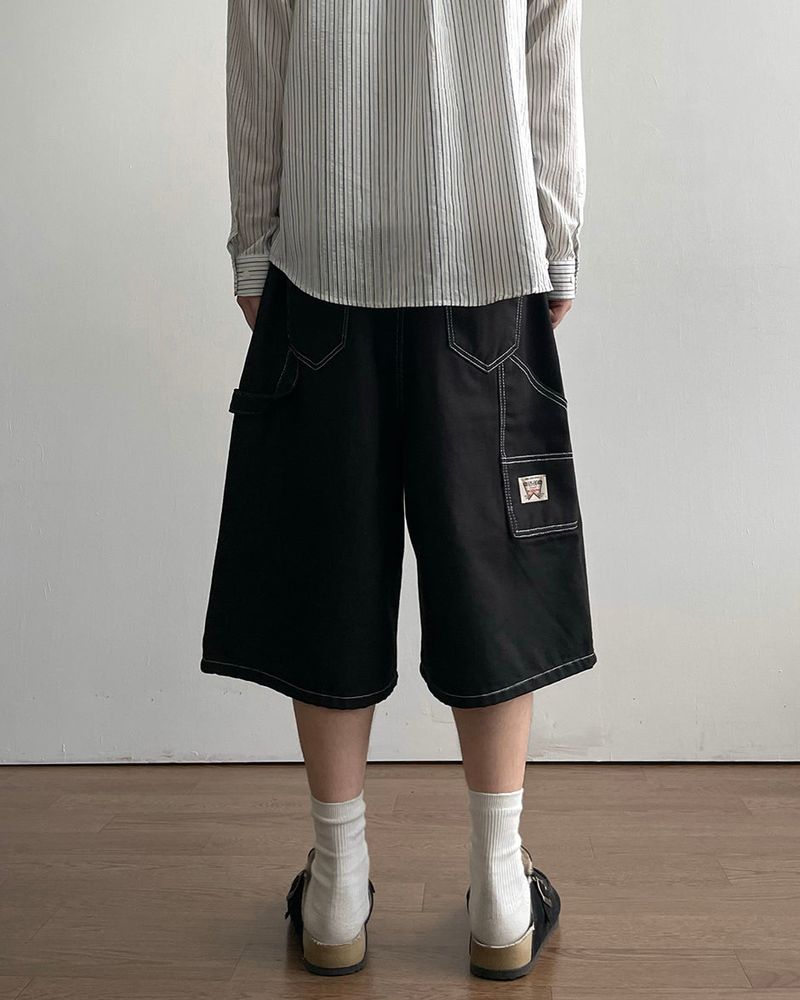 IDF（アイディーエフ）の「アングル バミューダ デニムパンツ（パンツ）」