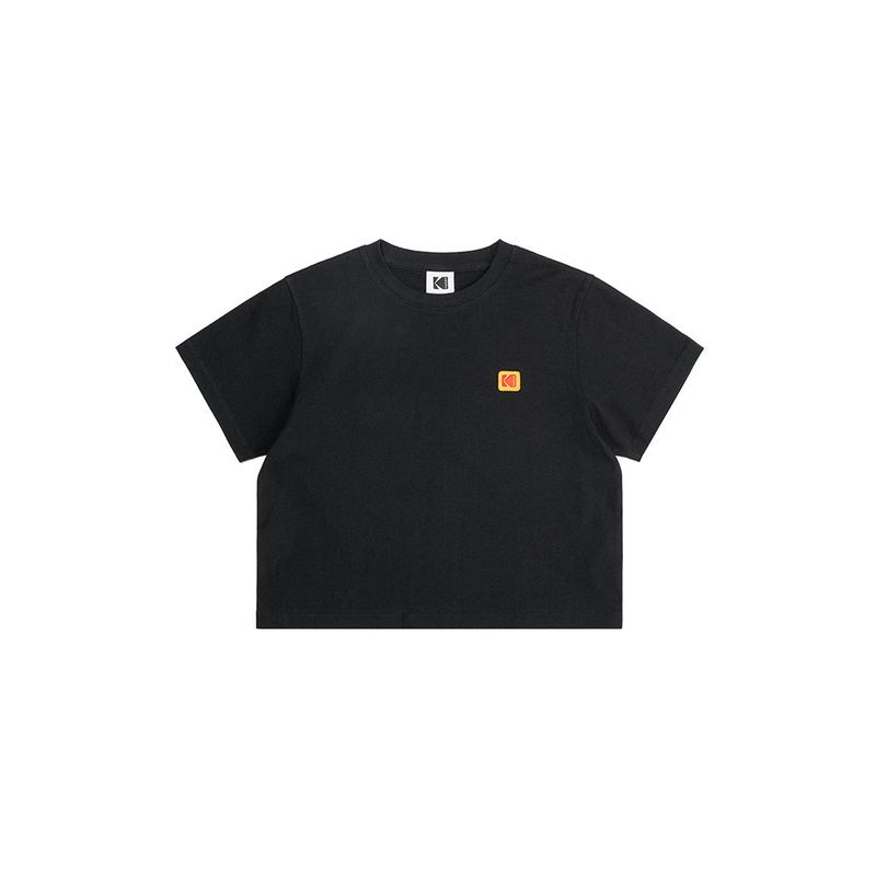 KODAK(コダック)の「(WOMAN) SIGNATURE LOGO SHORT T-SHIRT【DEEP BLACK】(Tops)」