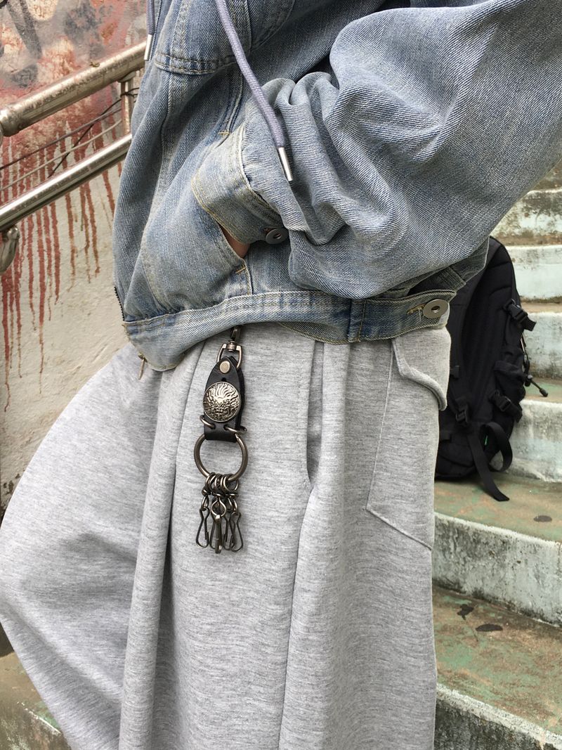 Nod Keyring Pintuck Wide Sweatpants 5C