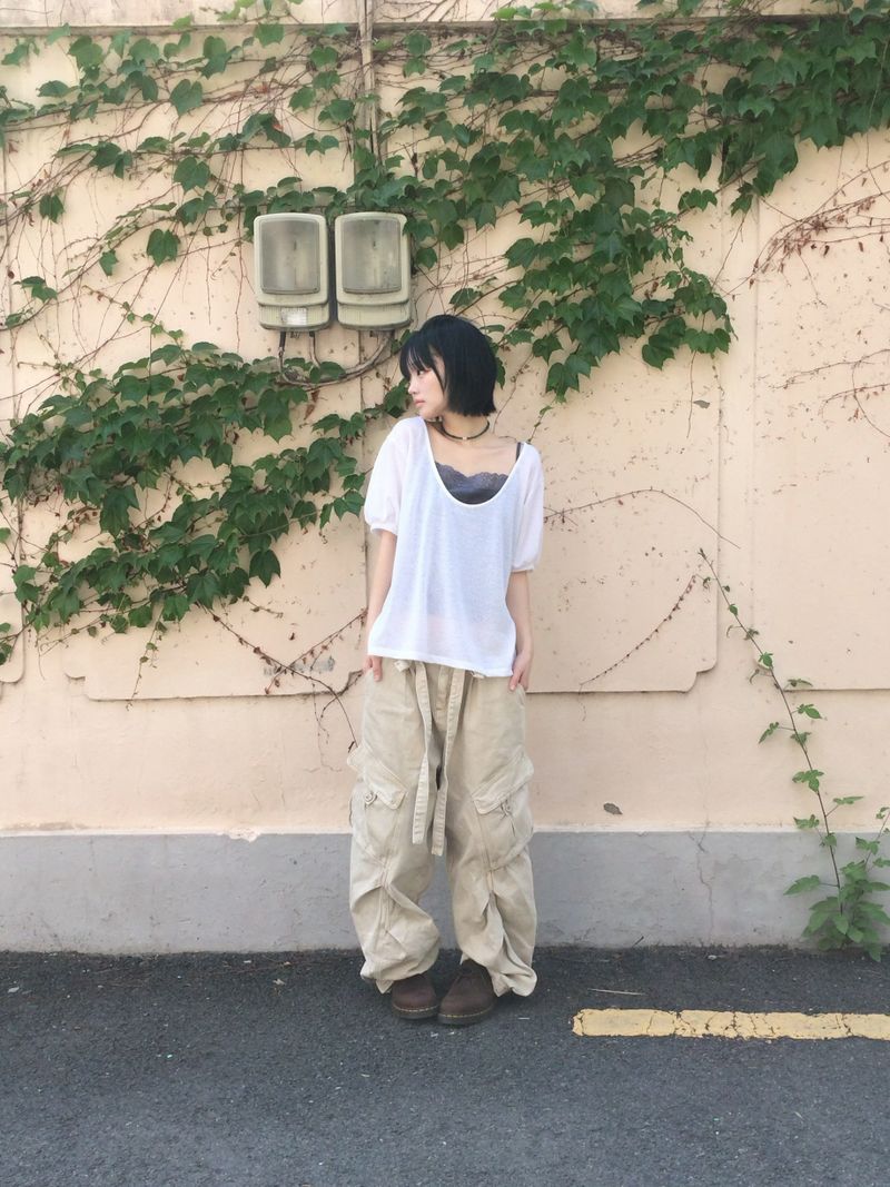 Pocket cargo strap pants