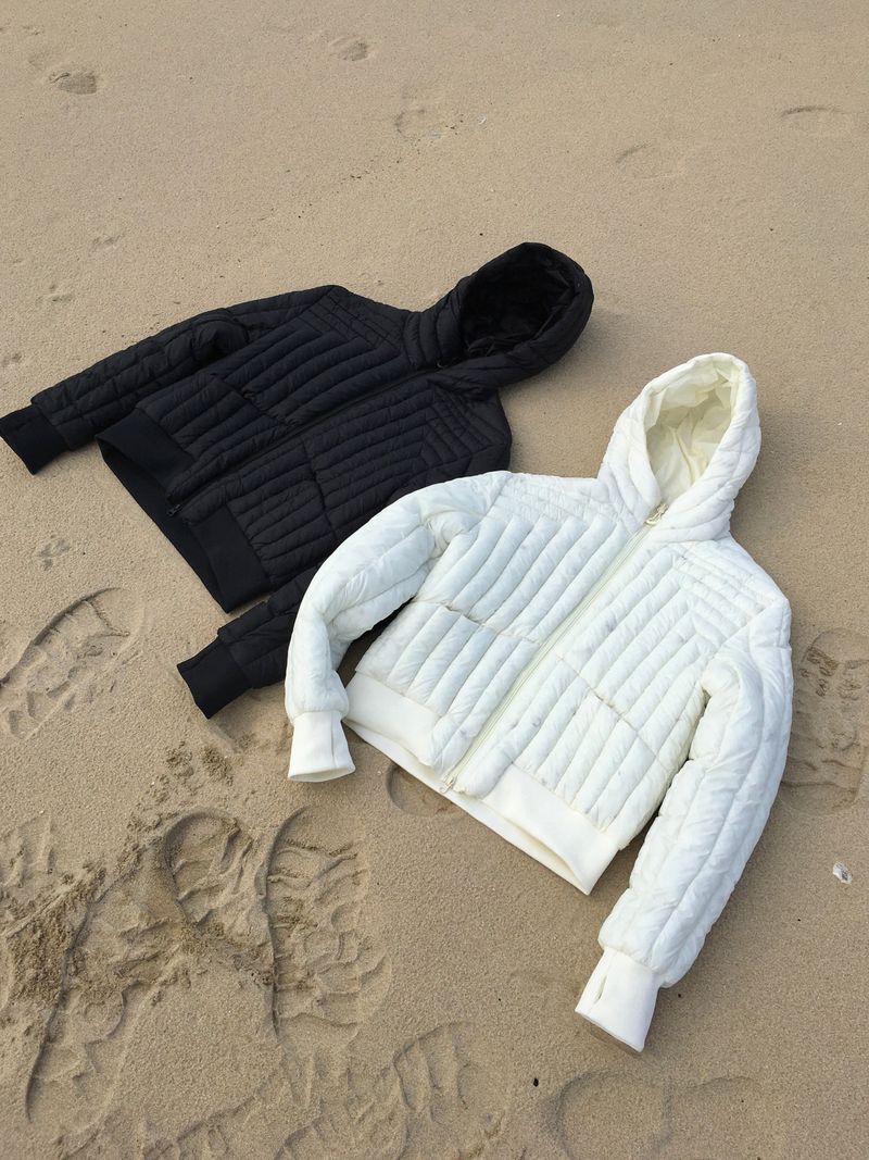 Juno Crop Hooded Cut-Out Lightweight Padding 3C