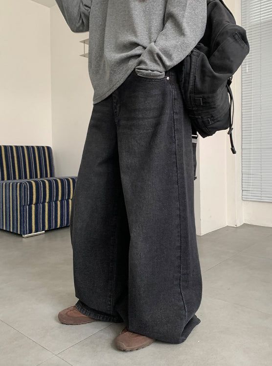 BAON（バオン）の「Lunen Washing Wide Denim Pants（Pants）」