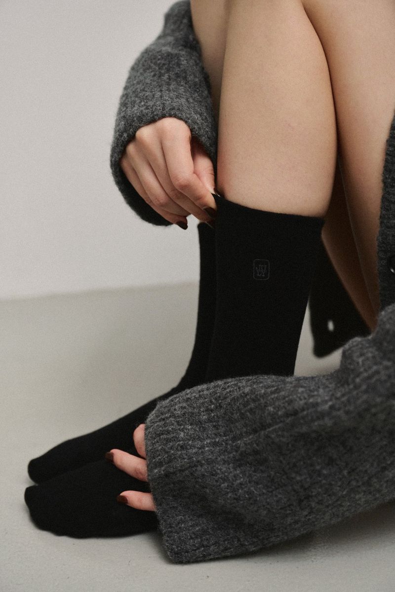 Brand Logo Knee-High Socks
