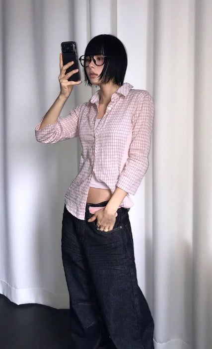 SIDE MIX CHECK SHIRT