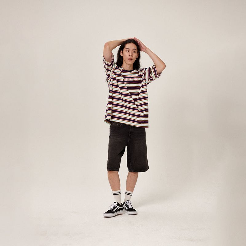 Dazzy Stripe T-Shirt Navy