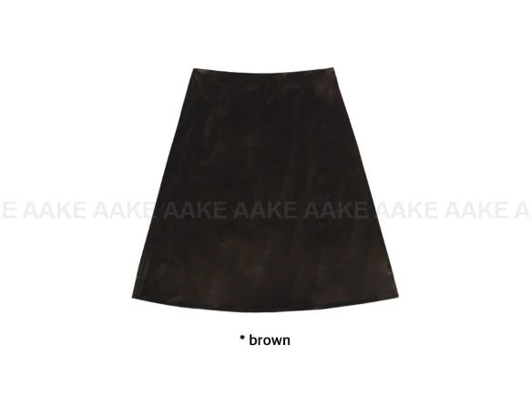 VELVET SHINE MIDI SKIRT 