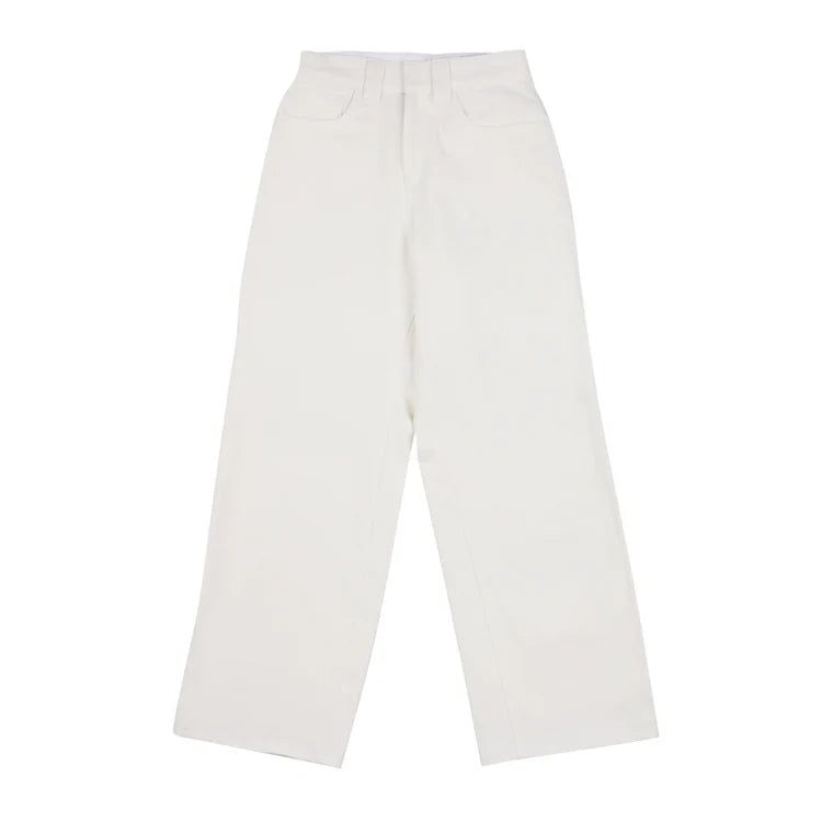 BSRABBIT(ビエスラビット)の「WMNS LOOSEFIT COTTON PANTS WHITE(Pants)」