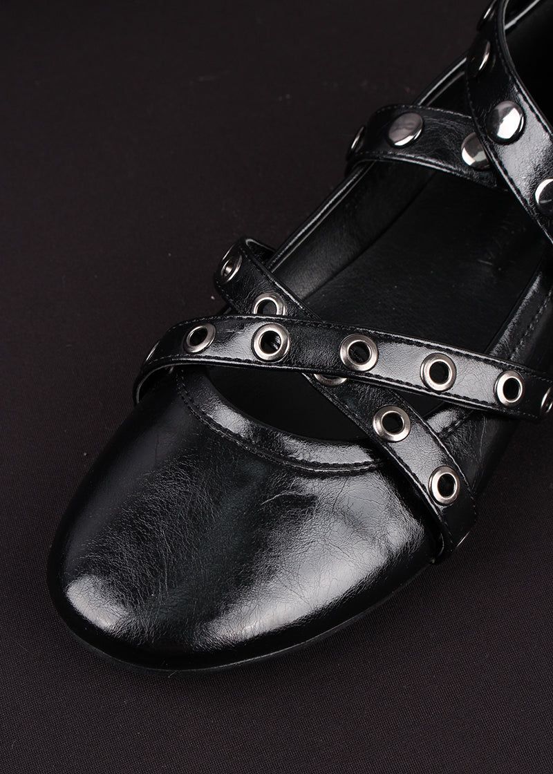 STUD FLAT SHOES