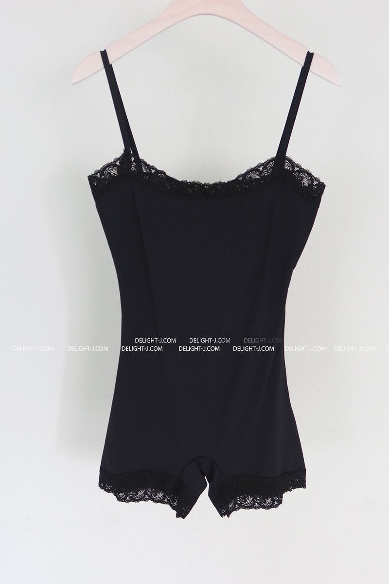 lace bustier shorts romper bodysuit