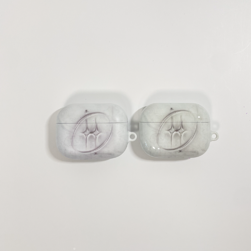 [MADE] grayish logo airpod case (glossy)