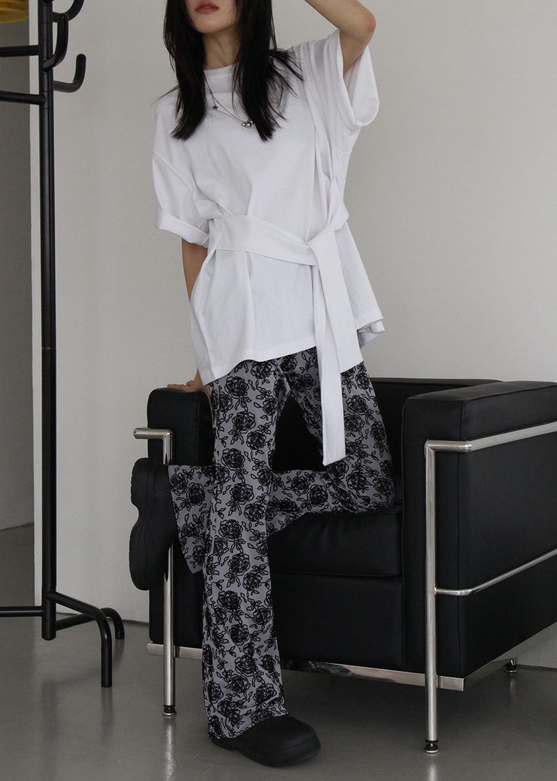 ROSE JACQUARD PANTS