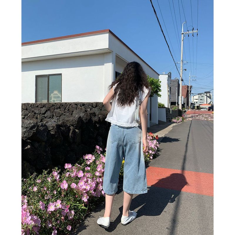 Nuggle 3/4 capri wide pants