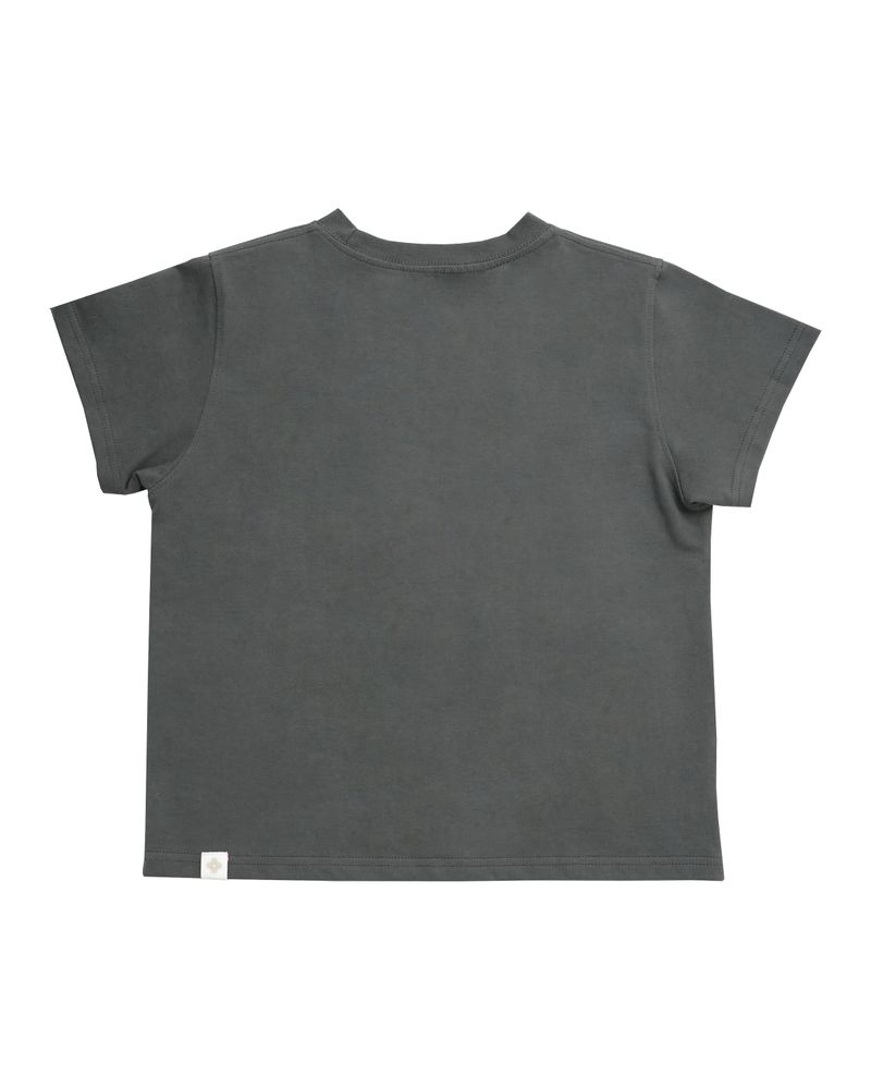 printing logo basic top / charcoal
