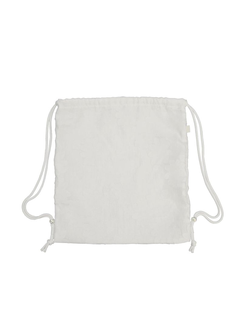 glossy petal string bag [white]