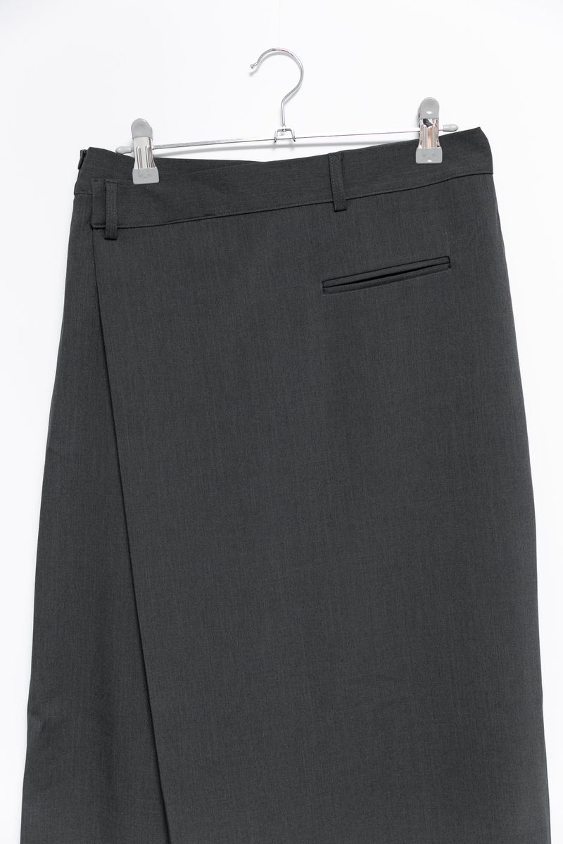 modern wrap lip-pocket skirt(2colors)